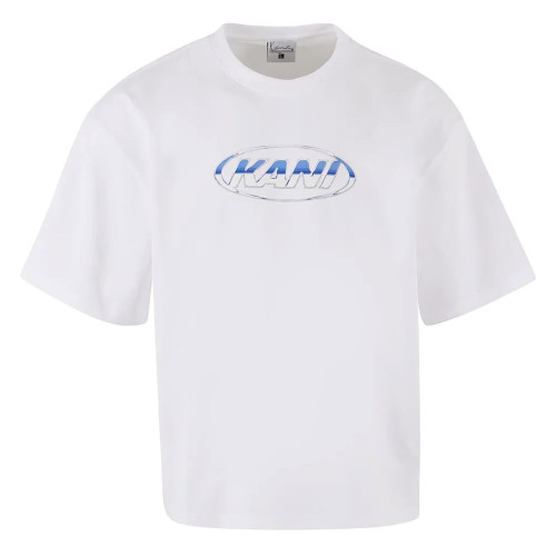 Karl Kani Ανδρική κοντομάνικη μπλούζα Woven Signature Chrome Logo Crop Tee